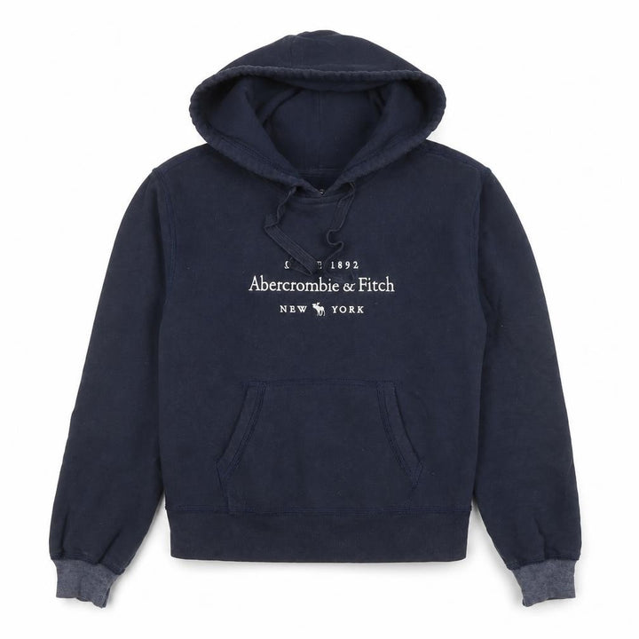 Abercrombie & Fitch Women Navy Blue XS Pullover Hoodie Soft Fleece