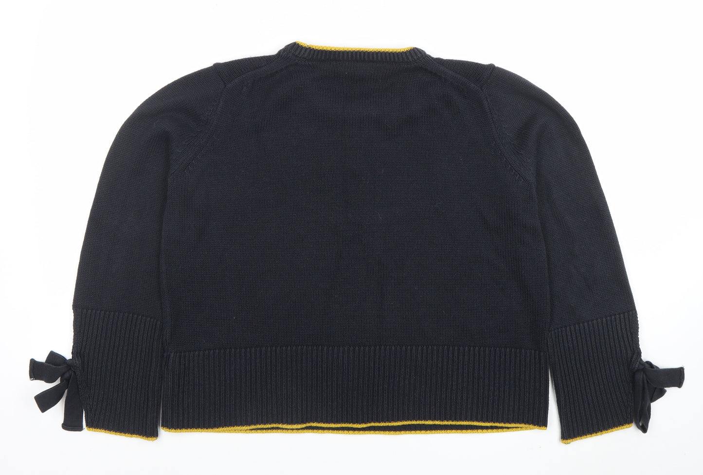 Marks and Spencer Women's Black Cotton Blend Pullover Jumper L