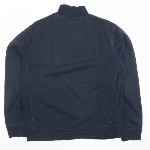 Original Penguin Men’s Blue 1/4 Zip Sweatshirt Size M Regular Fit