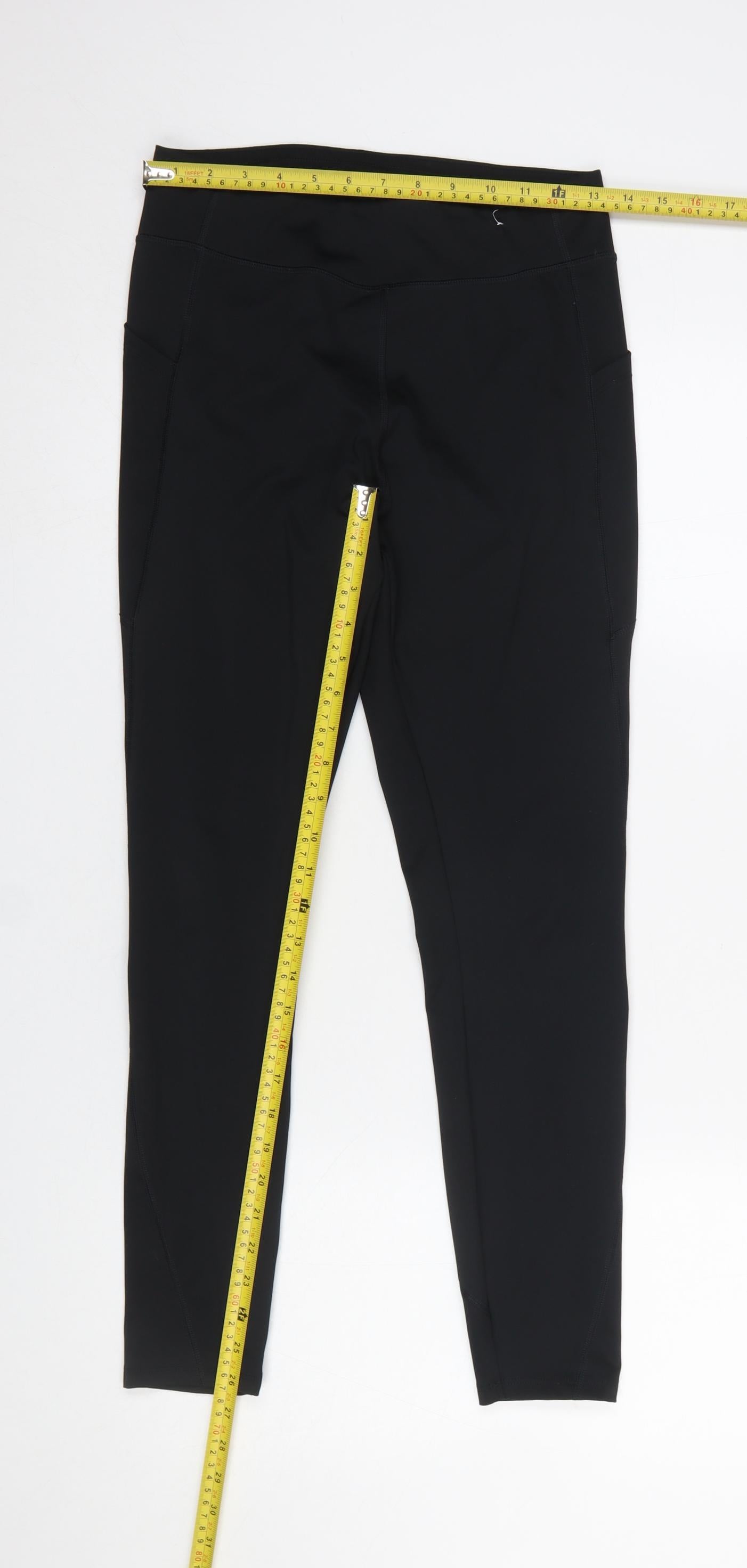 Dunnes Stores Women Black M Leggings Stretch Activewear Trousers