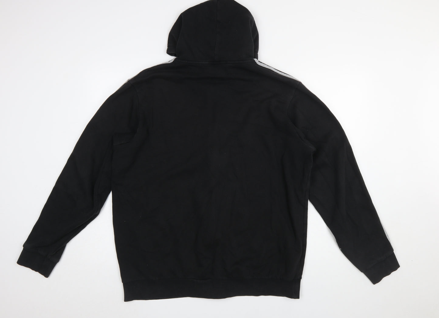 Adidas Womens Black XL Full Zip Hoodie Sweatshirt with Logo