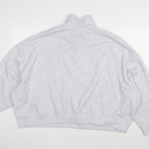Primark Yale University Grey 1/4 Zip Sweatshirt Women 2XL