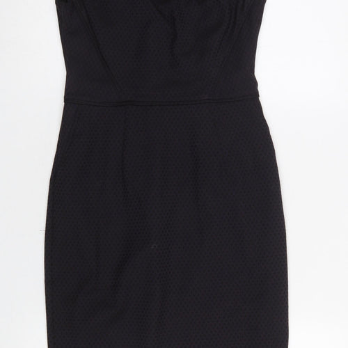 Oasis Women's Black Size 8 Sleeveless Knee-Length Pencil Dress