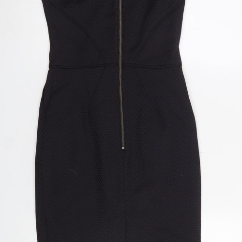 Oasis Women's Black Size 8 Sleeveless Knee-Length Pencil Dress
