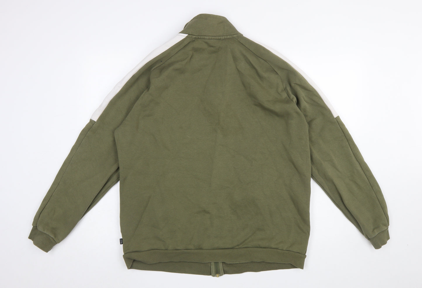 Puma Men's Green Full Zip Sweatshirt L Regular Fit