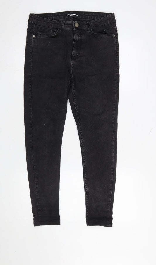 Bee Inspired Men's Black Slim Fit Skinny Jeans 32x30
