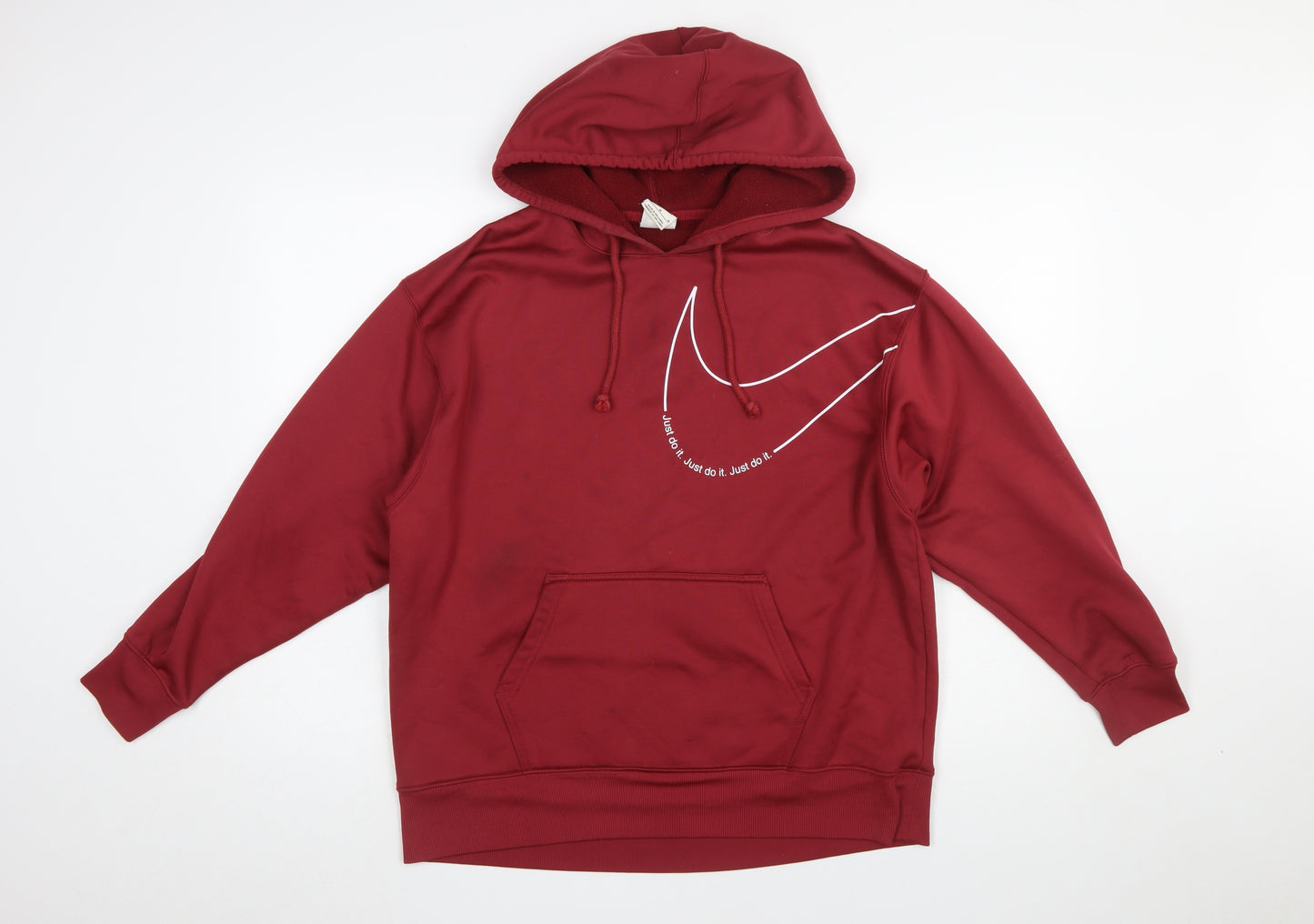Nike Men's Red Therma-Fit Pullover Hoodie Size M Sportswear