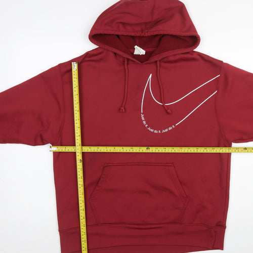 Nike Men's Red Therma-Fit Pullover Hoodie Size M Sportswear