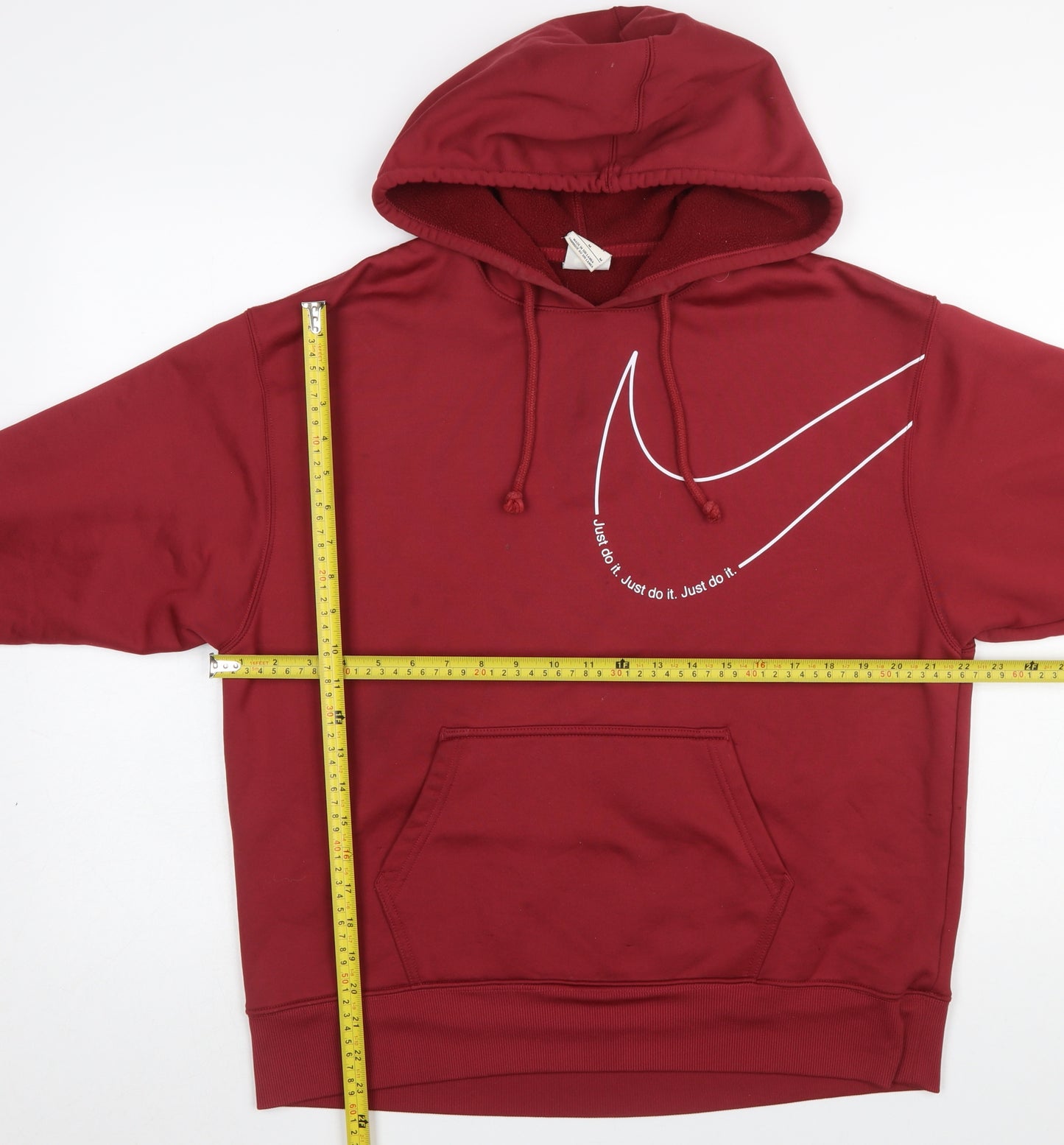 Nike Men's Red Therma-Fit Pullover Hoodie Size M Sportswear