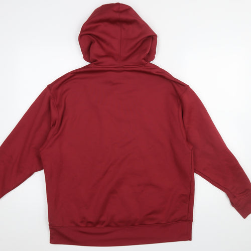 Nike Men's Red Therma-Fit Pullover Hoodie Size M Sportswear