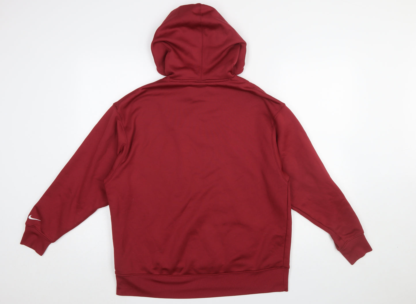 Nike Men's Red Therma-Fit Pullover Hoodie Size M Sportswear