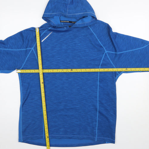 Skechers Performance Blue Polyester Hooded Pullover Hoodie Womens M