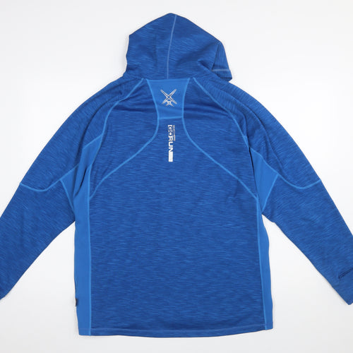 Skechers Performance Blue Polyester Hooded Pullover Hoodie Womens M