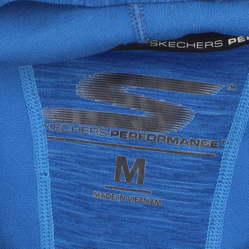 Skechers Performance Blue Polyester Hooded Pullover Hoodie Womens M