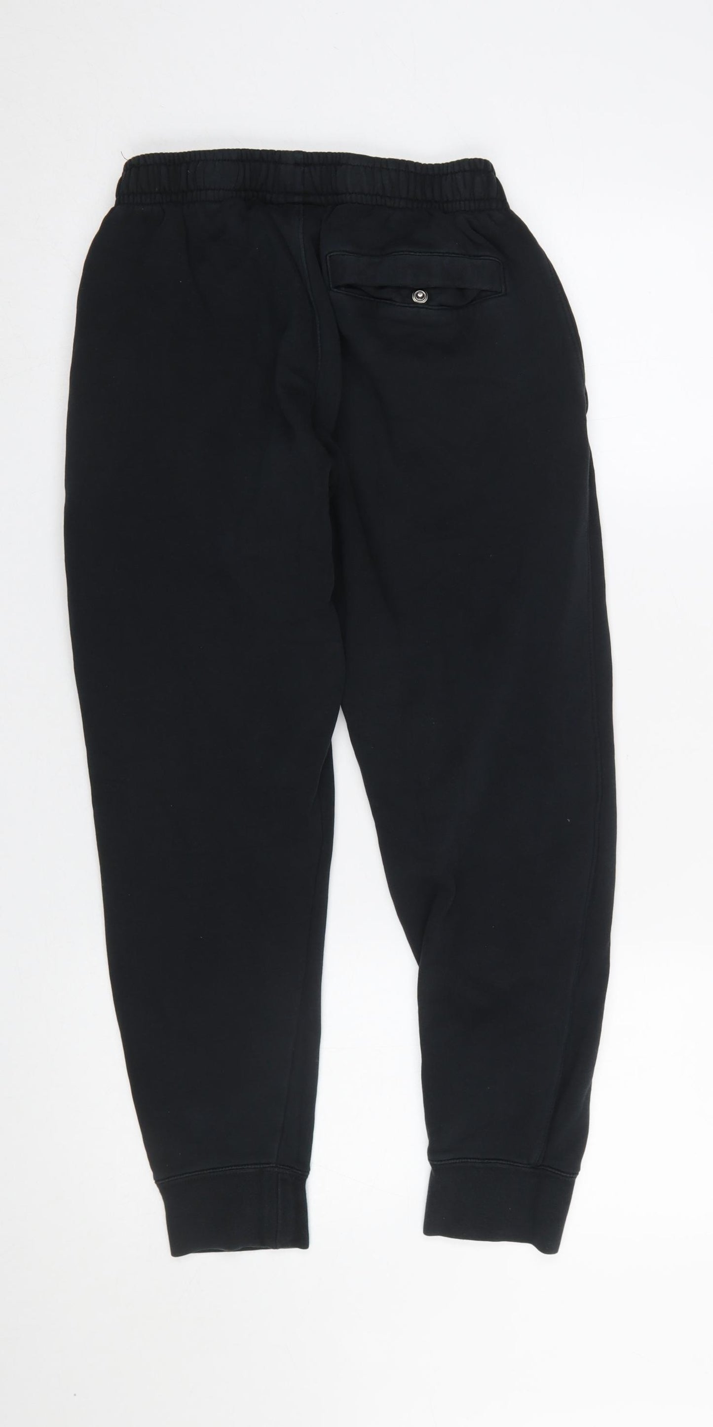 Nike Women's Black Jogger Trousers Size S Fleece Cotton Blend