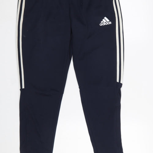 adidas Men’s Blue Slim Joggers Tapered Fit Medium