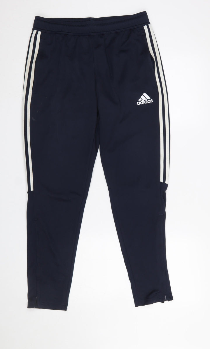adidas Men’s Blue Slim Joggers Tapered Fit Medium