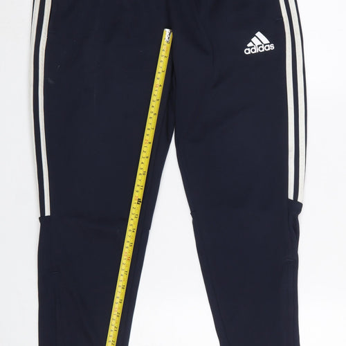 adidas Men’s Blue Slim Joggers Tapered Fit Medium