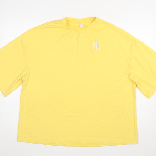 Missguided Women’s Yellow Basic Cotton Relaxed T-Shirt M
