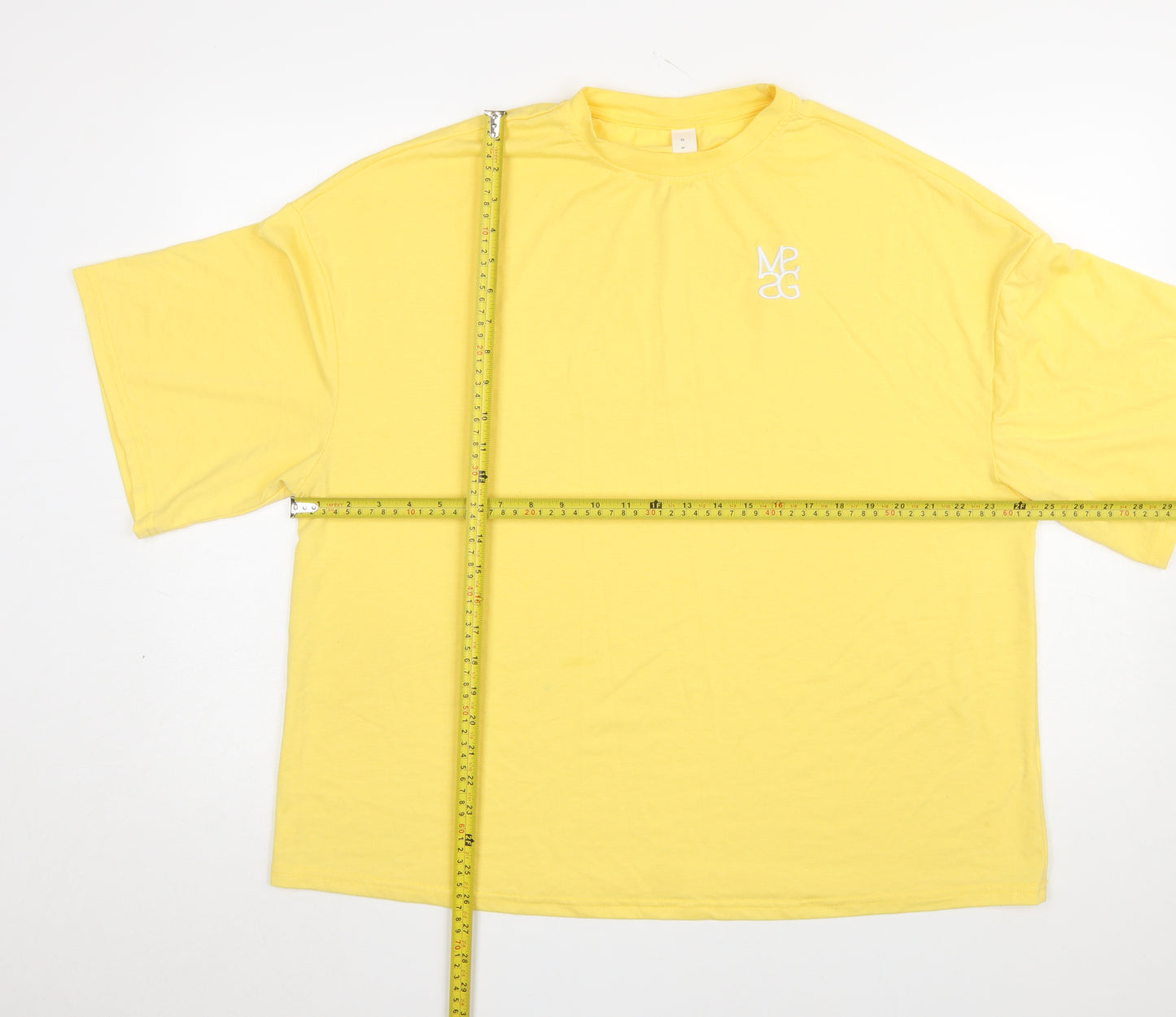 Missguided Women’s Yellow Basic Cotton Relaxed T-Shirt M