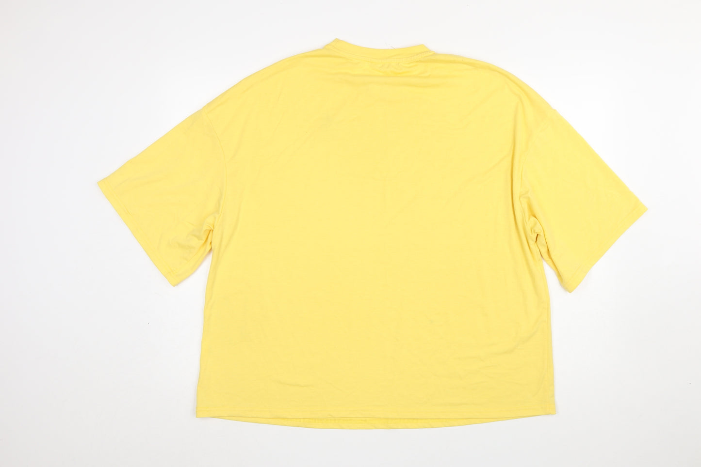 Missguided Women’s Yellow Basic Cotton Relaxed T-Shirt M