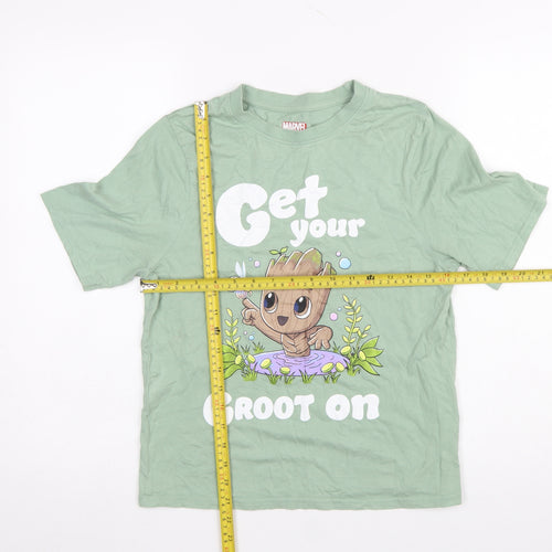Marvel Girls Green Baby Groot Graphic T-Shirt XS 6-8 Primark