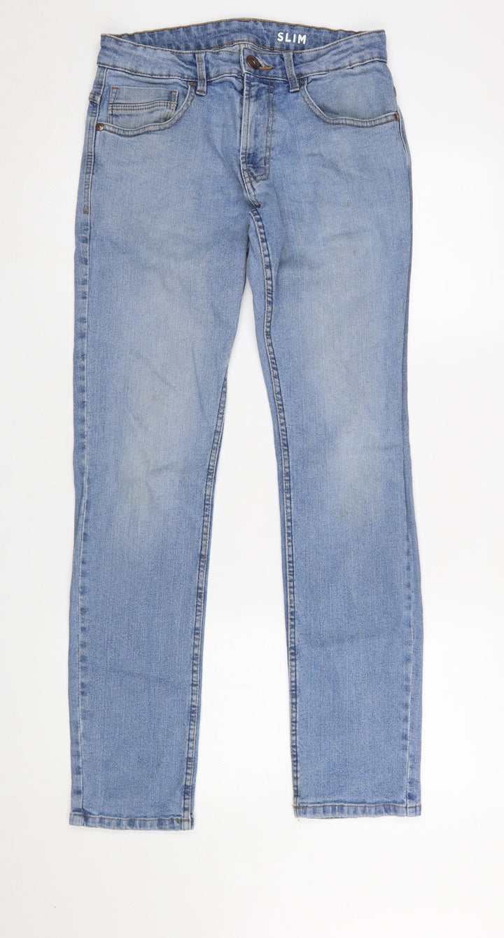 Dunnes Stores Mens Blue Slim Fit Jeans 30in Waist 32in Leg Medium Denim