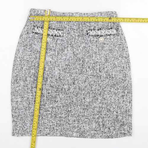 Dunnes Stores Women’s Grey Knee Length Pencil Skirt Size 8