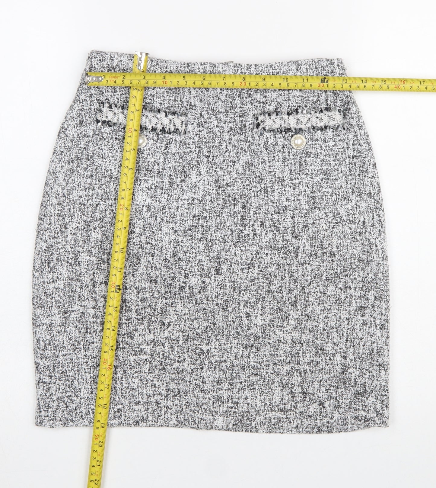 Dunnes Stores Women’s Grey Knee Length Pencil Skirt Size 8