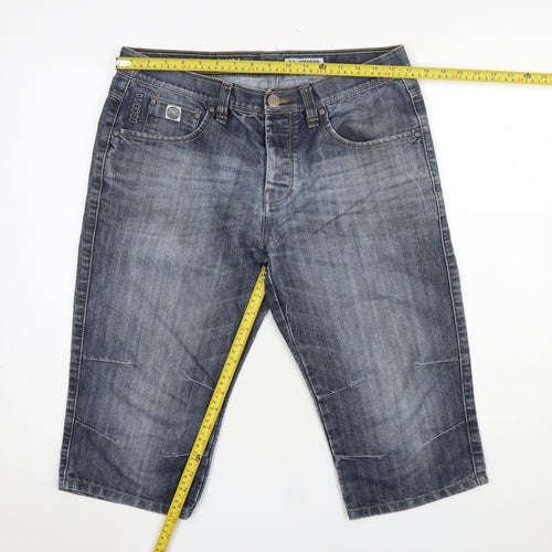 Denim Co Men's Blue Denim 34in Waist Casual Shorts
