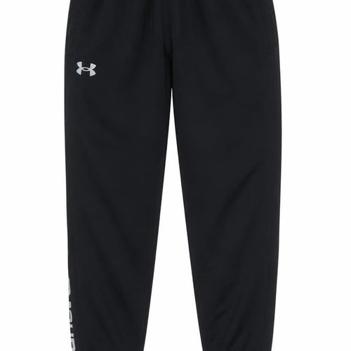Under Armour Boys Black Jogger Trousers Size M Elastic Waist Activewear