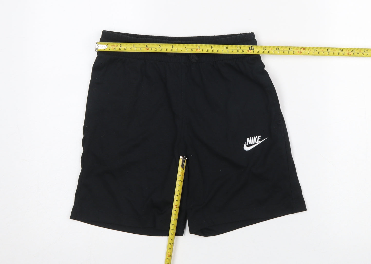 Nike Boys Black Athletic Jersey Shorts M 137-147cm Gym & Training