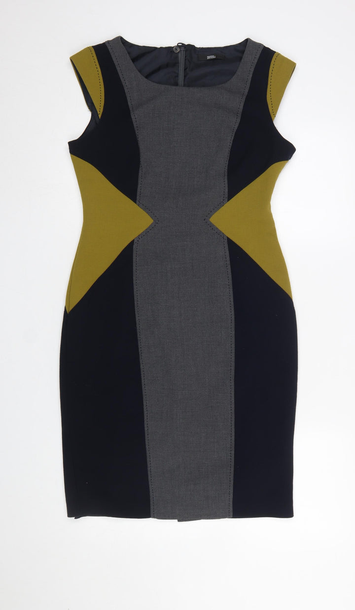 Marks and Spencer Women's Multicoloured Sheath Dress Size 12
