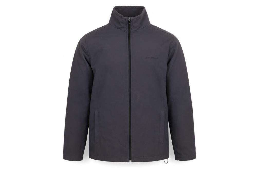 Front view of Legacy Men's Black Medium Water Resistant Softshell Jacket