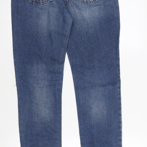 Denim Co Women's Blue Distressed Skinny Jeans Size 8 UK