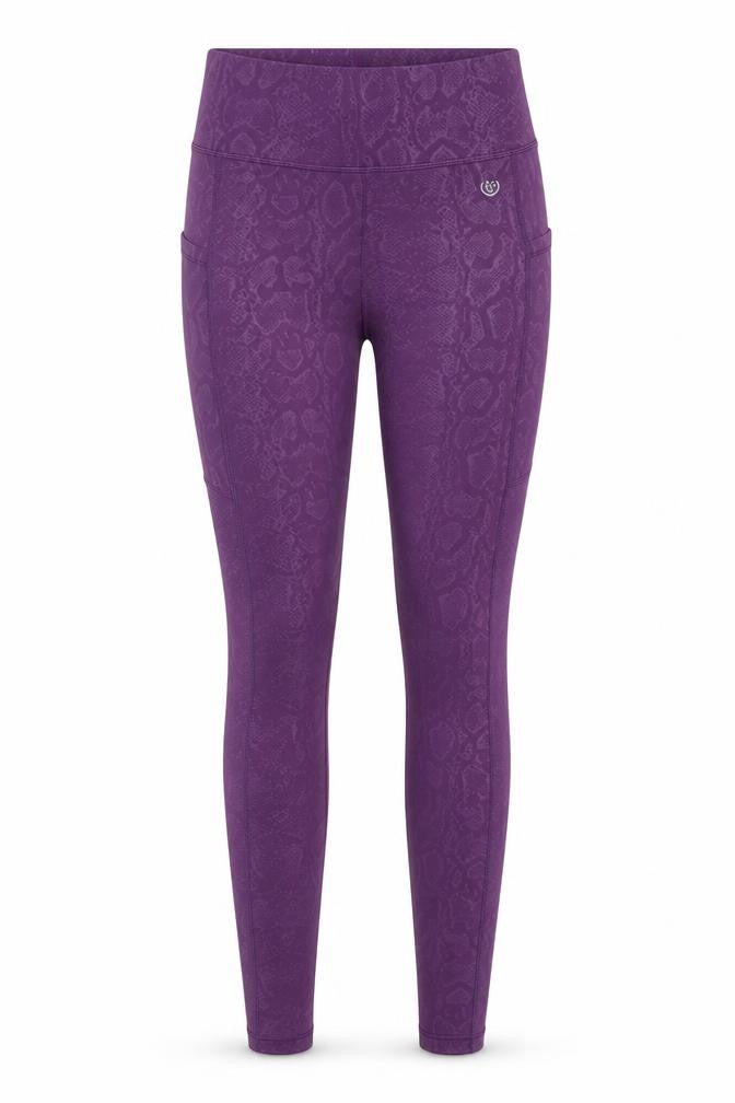 Dunnes Stores Women's Purple Animal Print Leggings Size S