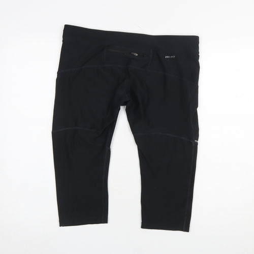 Nike Women's Black Dri-FIT Compression Activewear Shorts XL