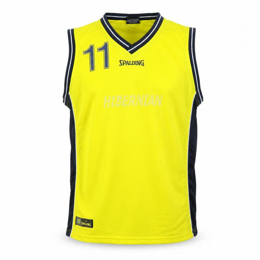 Spalding Men's Yellow Basketball Tank Top XL Athletic Jersey