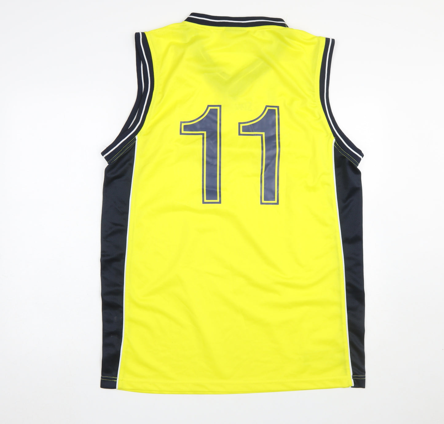 Spalding Men's Yellow Basketball Tank Top XL Athletic Jersey