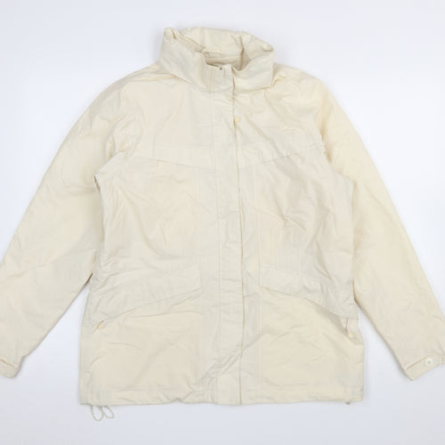Regatta Women's Ivory Waterproof Rain Jacket Size 12 Lined Windproof Coat