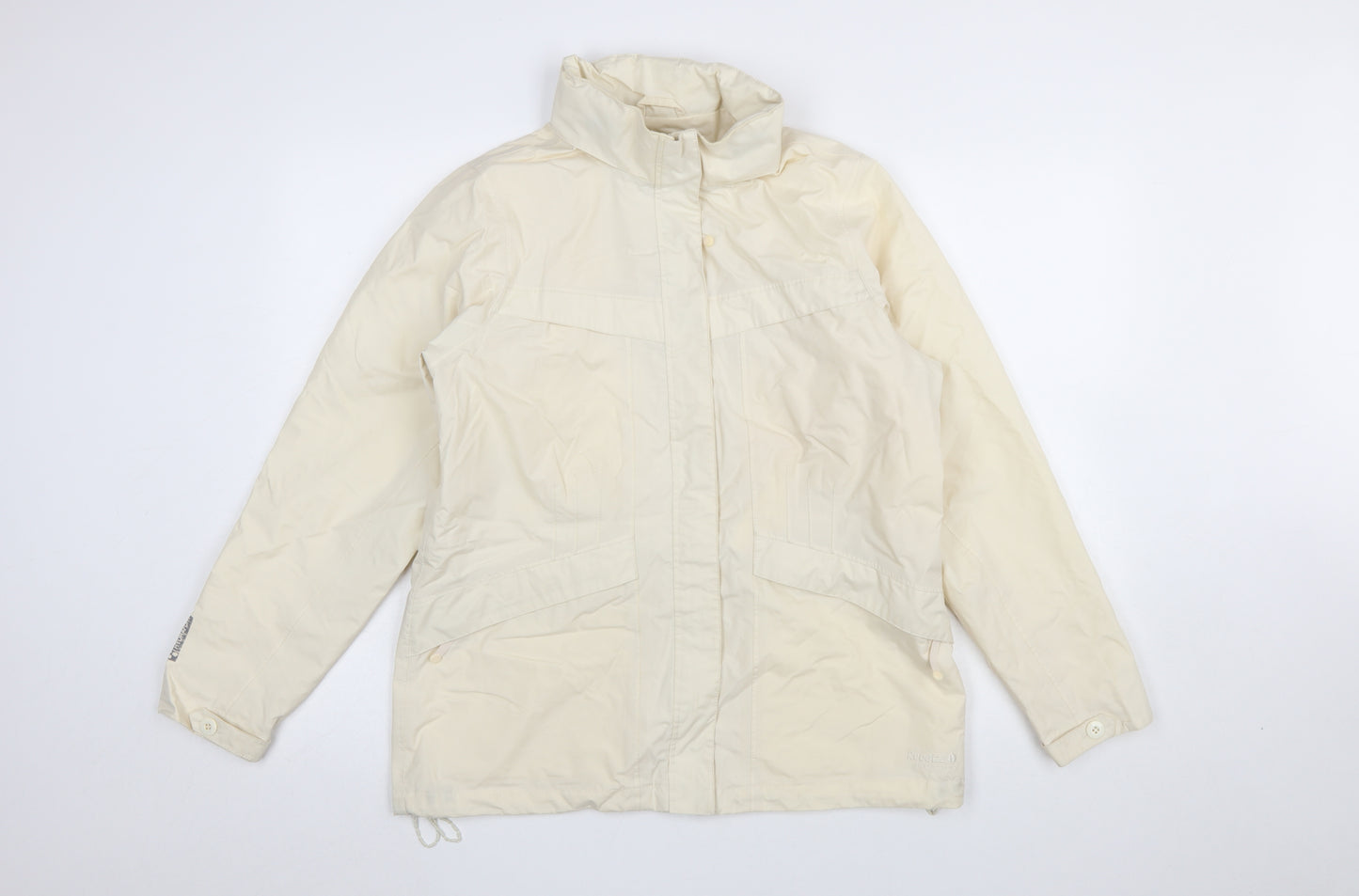 Regatta Women's Ivory Waterproof Rain Jacket Size 12 Lined Windproof Coat