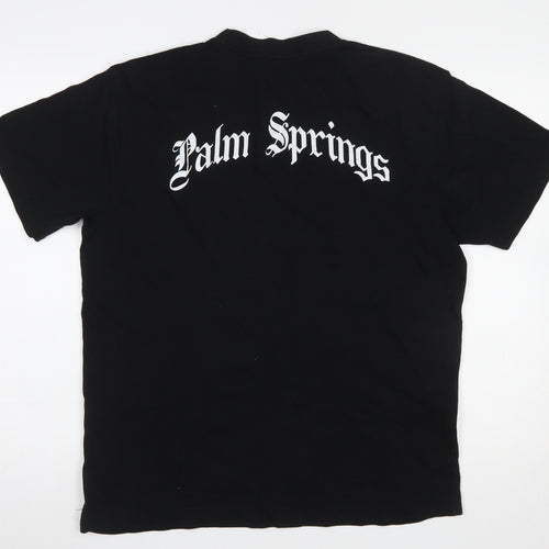 Anthem Men's Black Palm Springs Teddy Graphic Organic Cotton T-Shirt L