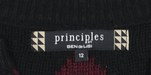 Principles by Ben de Lisi Women's Multicoloured Size 12 Aztec Knit Cardigan