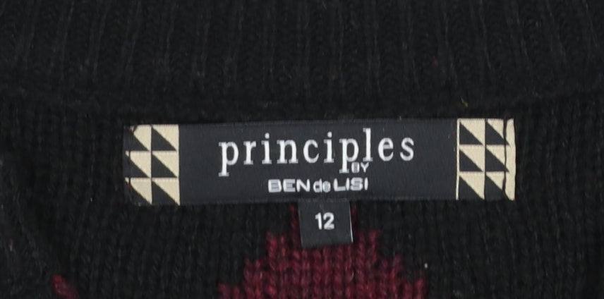 Principles by Ben de Lisi Women's Multicoloured Size 12 Aztec Knit Cardigan