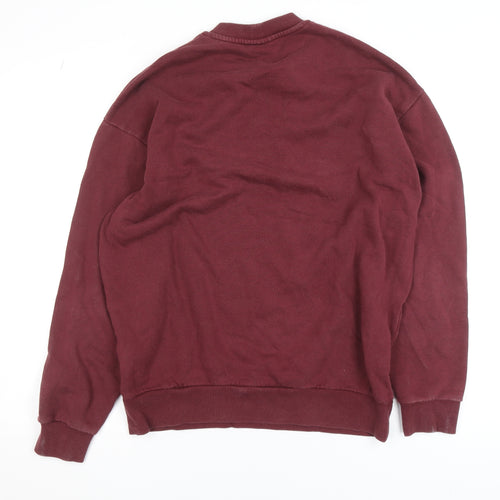ASOS Design Women's Burgundy Colorado Graphic Pullover Sweatshirt Size S