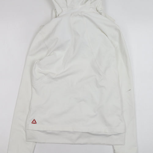 Reebok CrossFit Women's White S Athletic Full Zip Hooded Track Jacket
