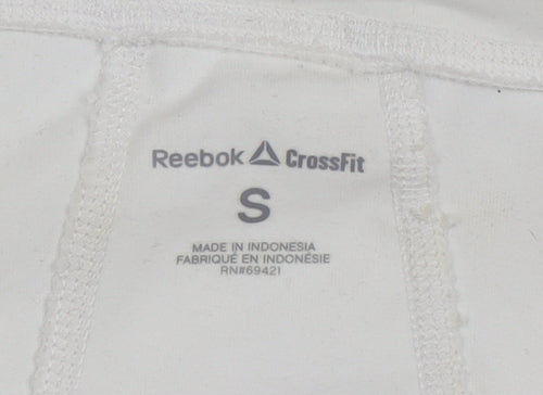 Reebok CrossFit Women's White S Athletic Full Zip Hooded Track Jacket