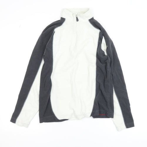 Elevation Snow Women’s Black & White Fleece Pullover Sweatshirt S