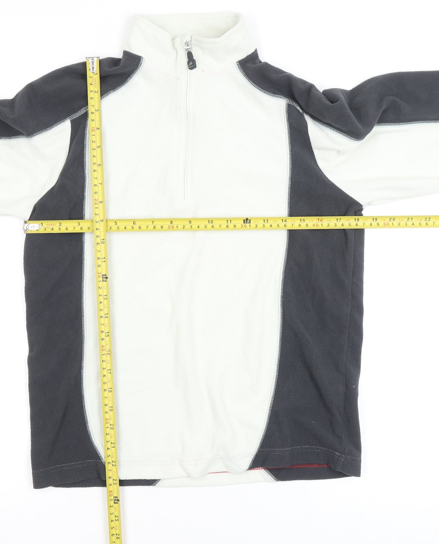 Elevation Snow Women’s Black & White Fleece Pullover Sweatshirt S