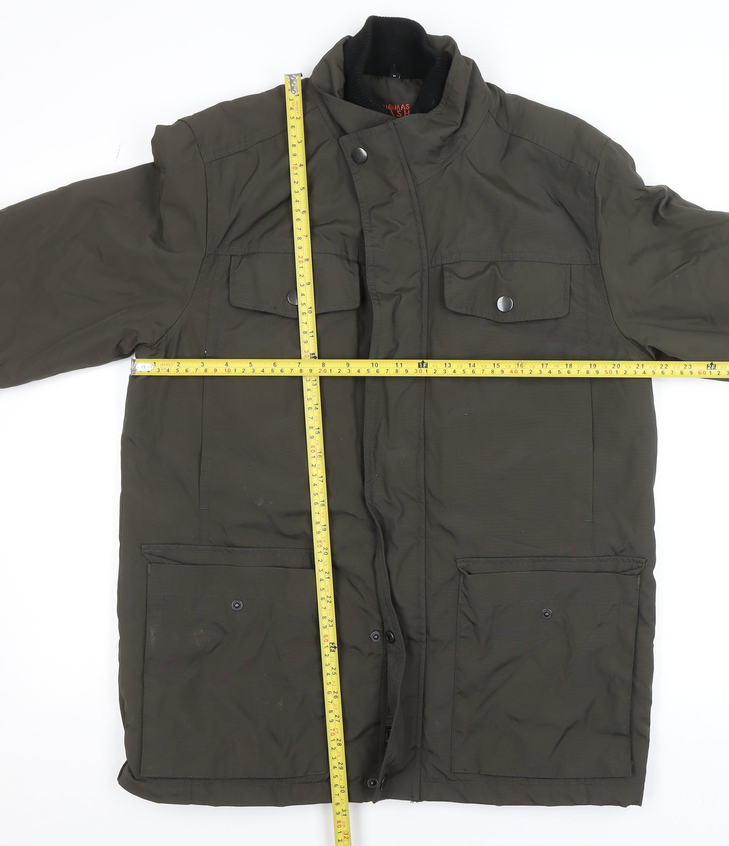 Debenhams Men’s Green Puffer Jacket Size S Mid-Length Nylon